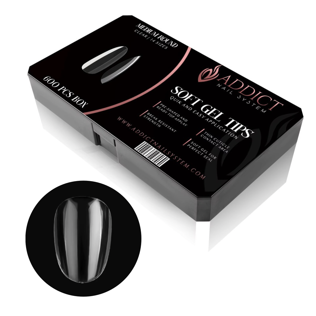 Round Medium Soft Gel Tips