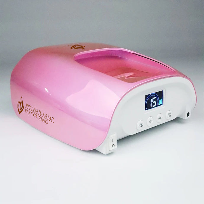 Fast Curing Nail Led Lamp 128W Pink